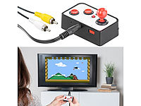 MGT Mobile Games Technology Retro-Videospiel-Konsole mit 200 8-Bit-Games und TV-Anschluss; TV Fitness-Spielkonsolen 