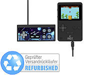 MGT Mobile Games Technology 2in1-Retro-Spielekonsole, 7-cm-Farbdisplay (2,8"), Versandrückläufer; Retro-Videospiel-Controller mit TV-Anschluss 