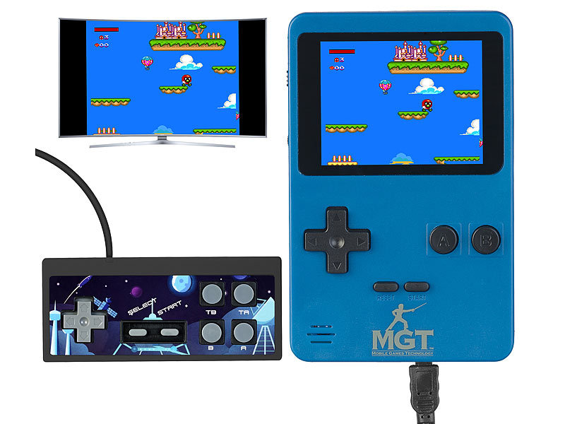 ; Retro-Videospiel-Controller mit TV-Anschluss Retro-Videospiel-Controller mit TV-Anschluss Retro-Videospiel-Controller mit TV-Anschluss 